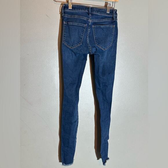Abercrombie & Fitch Simone High Rise Super Skinny Jeans Distressed‎ - 00 size 24 - Picture 3 of 4